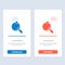 Pong, Racket, Table, Tennis  Blue and Red Download and Buy Now web Widget Card Template