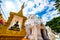 The Pong Sunan temple with clouds in Phrae province