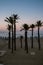 Poniente beach in Benidorm at sunrise