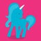 ponies unicorn blue  07