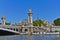 Pont Alexandre III an arch famous bridge in Paris