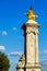 Pont Alexandre III, the gilded statue of Fame, Paris