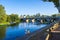 Pont Charles-de-Gaulle on Sioule River in Saint-Pourcain-sur-Sioule, France