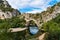 Pont D`Arc, rock arch over the Ardeche River in France