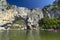 Pont d'Arc, stone arch over Ardeche river, Auvergne-Rhone-Alpes, France