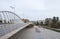 Pont de l`ExposiciÃ³, the footbridge over Alameda station, on th