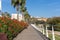 Pont de les Flors bridges that crosses the Jardin del Turia of Valencia