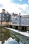 Pont de Rohan, house-lined bridge in Landerneau (France)