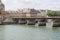 Pont des Arts through Seine. Bridge of Arts