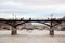 Pont des Arts, Seine river, Pont Royal in Paris