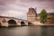 Pont du Carrousel in Paris from Seine river