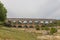 Pont du gard, famous old roman acqueduct, Nimes, France, Europe