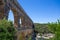 Pont du Gard, a part of Roman aqueduct in southern France near Nimes, South France.