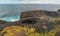 Pont Naturel, Mauritius Island. Beautiful arch rock formation from a drone viewpoint