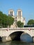 Pont Notre Dame River Seine Notre Dame Cathedral Paris France