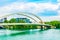 Pont Raymond Barre over river Rhone in Lyon, France