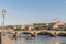 The Ponte alla Carraia bridge in Florence, Italy.