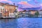 Ponte dell Academia Bridge Sunset Grand Canal Venice Italy