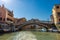 Ponte delle Guglie Canale di Cannaregio - Ancient bridge in Venice Italy