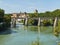 Ponte palatino bridge on the Tiber river of Rome. Italy.