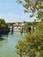 Ponte palatino bridge on the Tiber river of Rome. Italy.