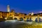 Ponte Pietra and Adige at night, Verona, Italy