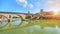 Ponte Pietra bridge on sunset, Verona