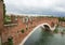 The Ponte Pietra Stone Bridge, once known as the Pons Marmoreus, is a Roman arch bridge crossing the Adige River in Verona, Ital