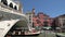 Ponte Rialto bridge in Venice, Italy. Beautiful sunny day.