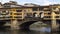 Ponte Vecchio famous landmark bridge over the river in Firenze, Tuscany