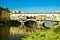 Ponte Vecchio or Old Bridge completed 1345 in Florence, Italy.