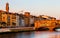 The Ponte Vecchio seen from the Ponte Santa Trinita in Florence