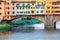 The Ponte Vecchio seen from the Ponte Santa Trinita in Florence