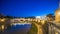 Ponte Vittorio Emanuele II is bridge across Tiber day to night timelapse in Rome, Italy