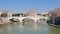 Ponte Vittorio Emanuele II. Rome, Italy. 4K