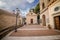 Pontifical Basilica of Santa Maria de Gulia, in Castellabate, in a cloudy day.