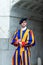 Pontifical Swiss guard with sword - Vatican City Rome