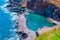 Pontinha do Topo natural pool at Sao Jorge island at the Azores,