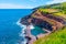 Pontinha do Topo natural pool at Sao Jorge island at the Azores,