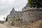 Pontivy, France, August 6, 2019: Medieval castle Rohan or Chateau Pontivy, Pontivy, Brittany