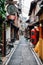 Pontocho, Japanese old restaurant and pub alley in Kyoto, Japan