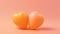 a pontone peach fuzz-colored background, a composition in a minimalist modern style, focusing on the simplicity and