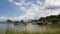 Pontoon and broken boats in Alotau, Papua New Guinea