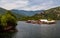 Pontoons houses in Vacha Dam, Devin Municipality, South Bulgaria