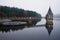 Pontsticill Reservoir Taf Fechan with Spillway and Valve Tower Reflection