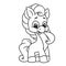 Pony small page coloring cartoon