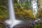 Ponytail falls, autumn, Columbia Gorge, Oregon