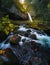 Ponytail falls with autumn foliage