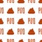 Poo seamless pattern