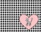 Poodle Heart and Houndstooth Illustration